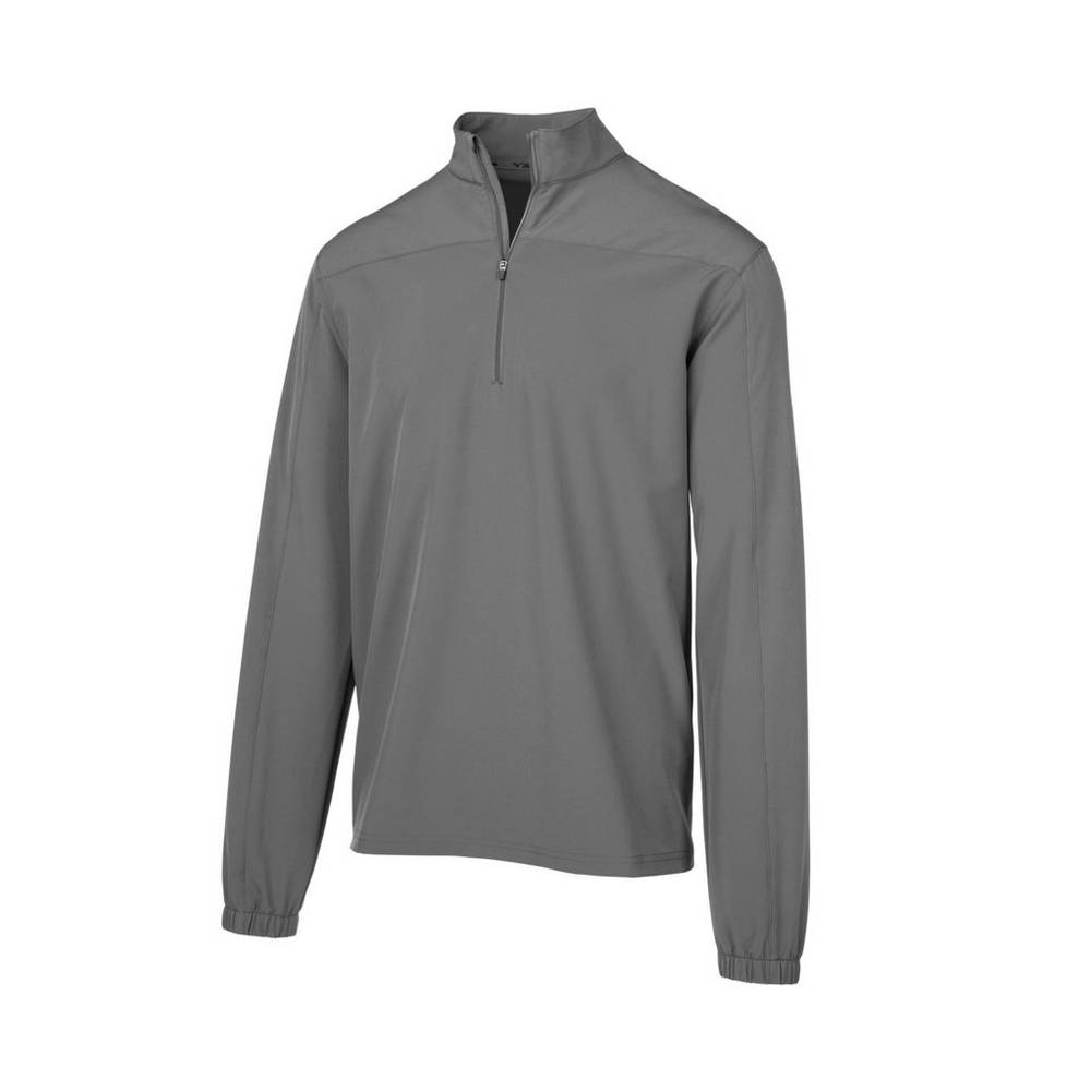 Mizuno Comp Long Sleeve Batting - Erkek Mont - Gri Türkiye (JCNYKH-304)